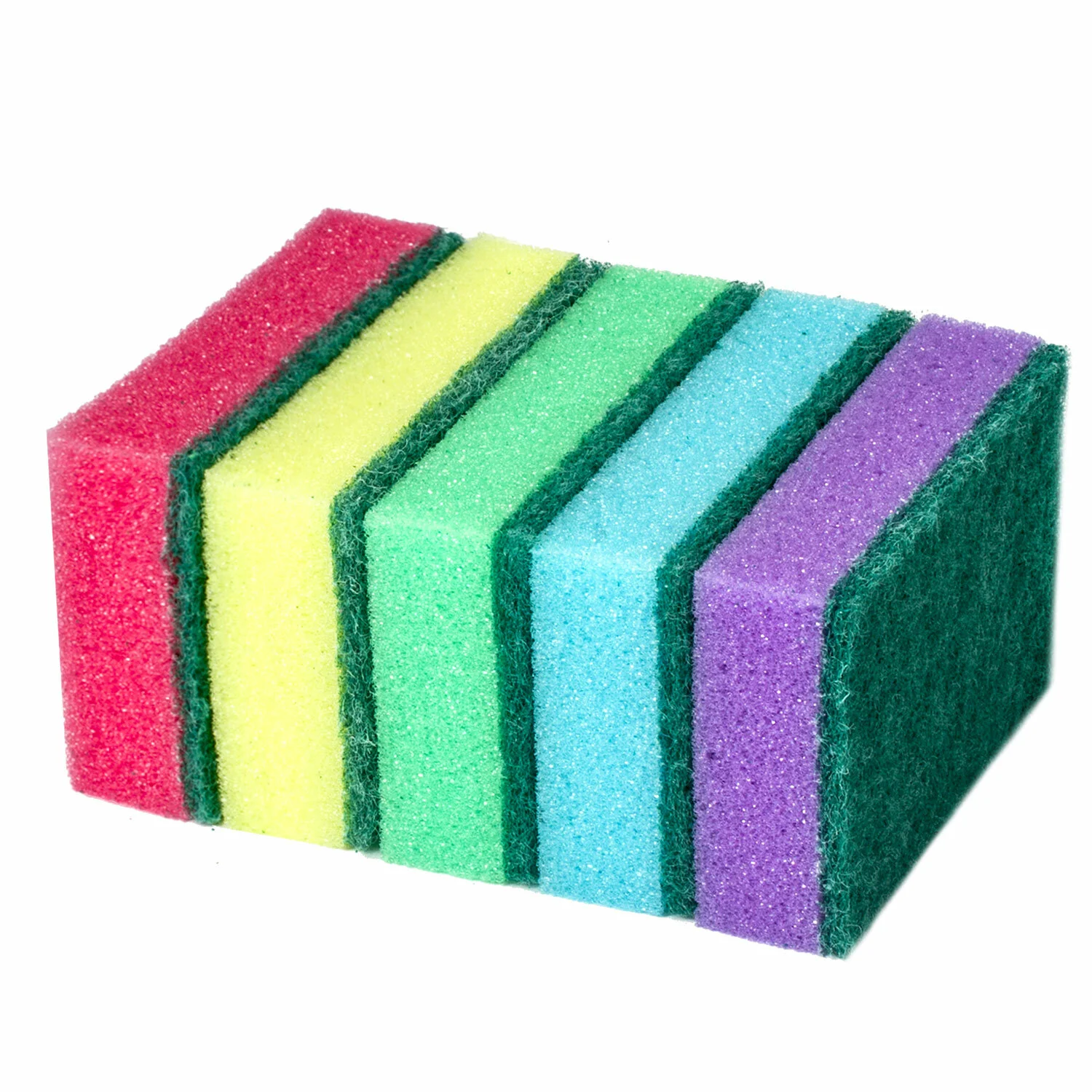 Губки бытовые для мытья посуды LAIMA  9,6 х 6,4 х 2,7 см, 5 шт